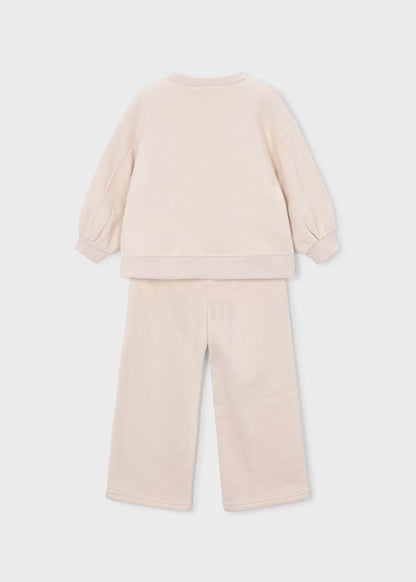 Girls' Cotton Floral Printed Top & Trousers Set