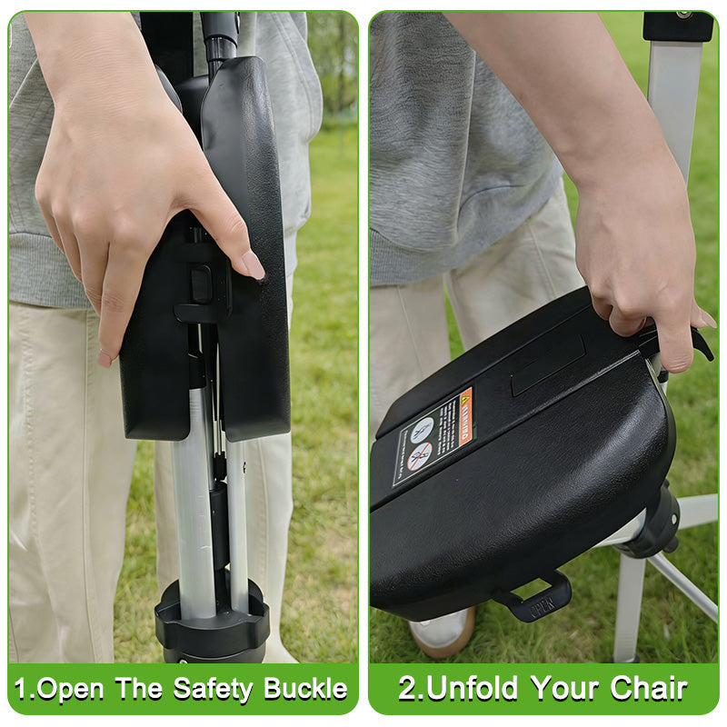 2-IN-1 Folding Walking Stick with Seat