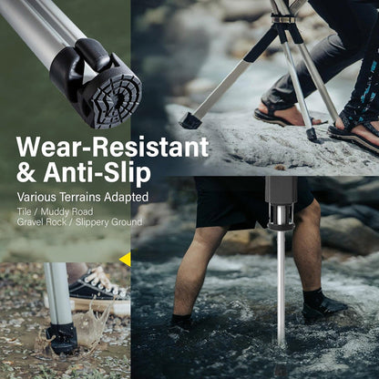 2-IN-1 Folding Walking Stick with Seat